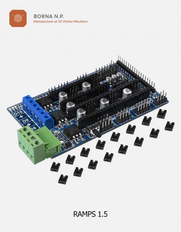 برد کنترلر پرینتر سه بعدی RAMPS نسخه 1.5