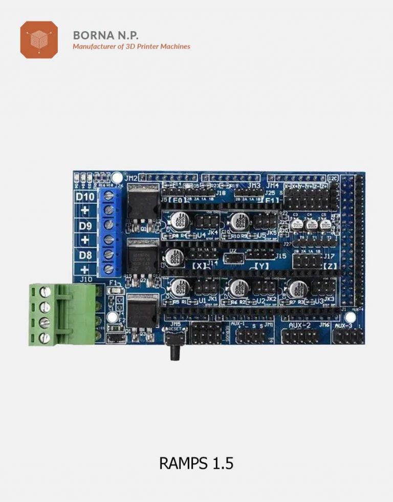 برد کنترلر پرینتر سه بعدی RAMPS نسخه 1.5