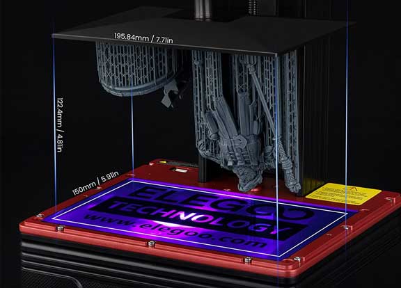 پرینتر سه بعدی رزینی الیگو 6K مدل Mars 4 Max