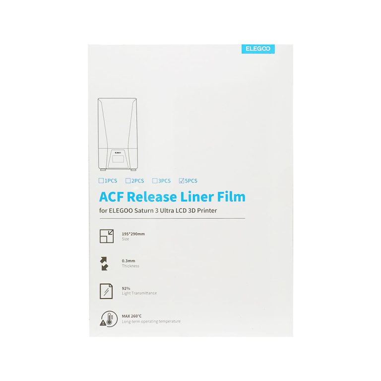 فیلم ACF پرینتر سه بعدی رزینی Saturn 3 Ultra