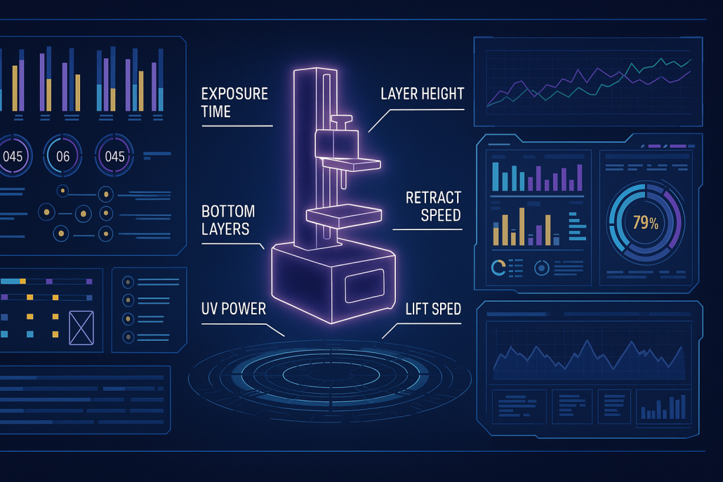تنظیمات پرینت سه بعدی رزینی