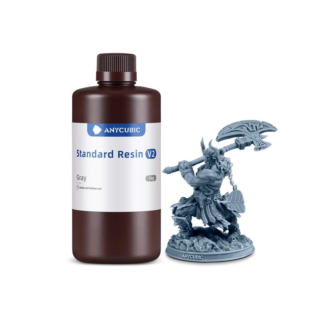رزین استاندارد V2 پرینتر سه بعدی برند ANYCUBIC رنگ خاکستری