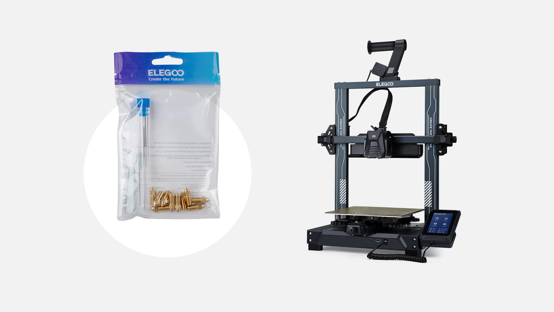 پک نازل برنجی ELEGOO Neptune 4 / 4 Pro 1 elegoo neptune 4 4pro brass nozzle pack feature 01