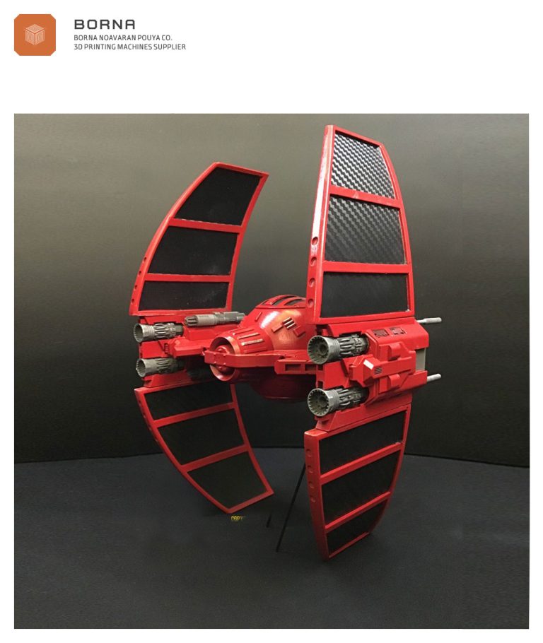 مدل سه‌بعدی فضاپیمای TIE Interceptor