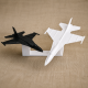مدل سه بعدی هواپیمای کاغذی Paper airplane